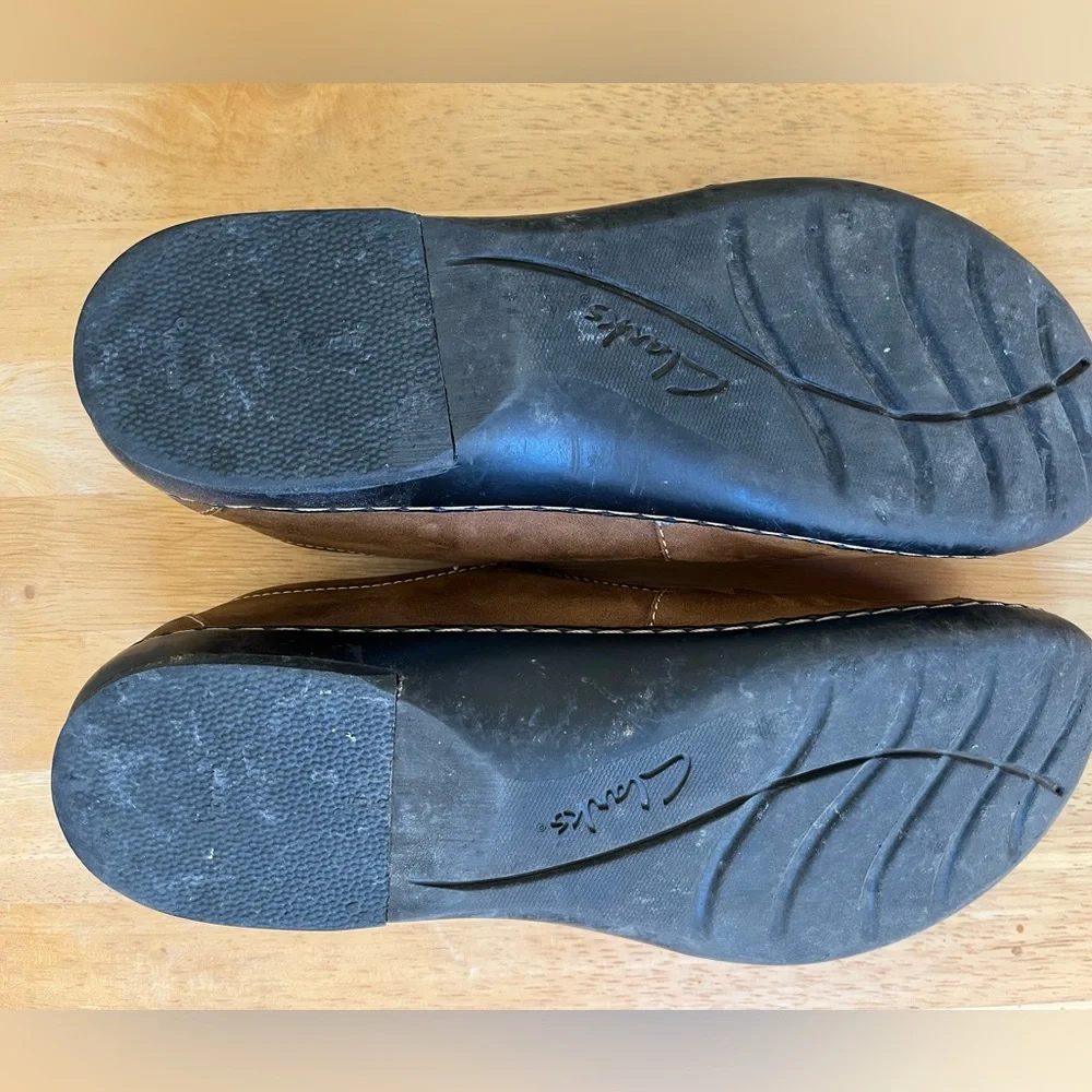 Clarks leather loafers - brown, excellent condition - Picture 5 of 7